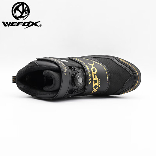 WEFOX Weihu Peking Reef Shoes Waterproof Replaceable Sole Rock Fishing Shoes Non-slip and Wear-Resistant Felt Sole Outdoor Sea Fishing Shoes Replaceable Sole Rock Fishing Shoes WDX_1088 Black Gold One Size 42
