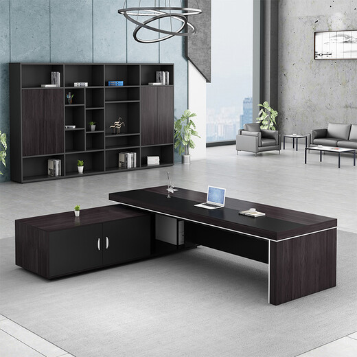 Jiahang Boss Desk President Desk Desk Simple Modern Manager Desk Supervisor Office Desk and Chair Combination Executive Desk 2.0 Meter Boss Desk + Chair