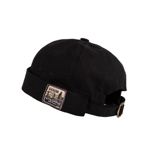 Dofinison hat baseball hat men hat hip hop hat brimmed hat melon leather hat landlord hat men hat black label melon leather hat [black]