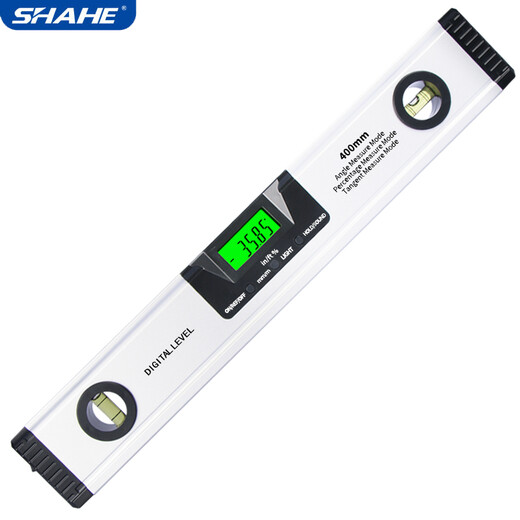 SHAHE electronic digital level high-precision laser level angle ruler with tape bubble angle meter digital level 225mm non-magnetic