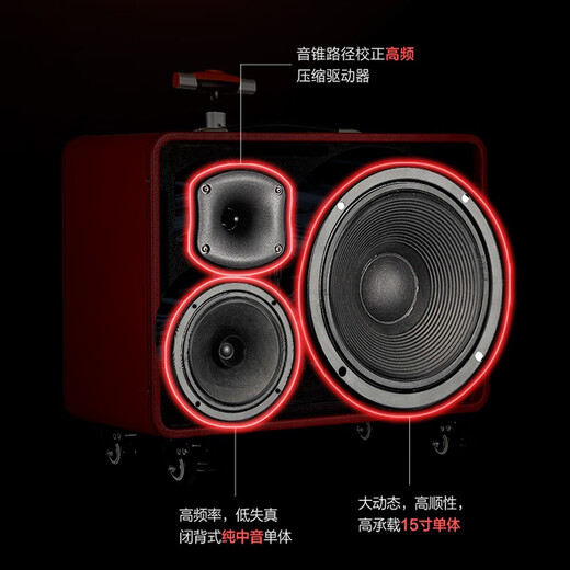 Bed flight attendant series 0885 Internet celebrity live sound card all-in-one Bluetooth audio three-quarter high-power outdoor performance supports internal recording and portable square dance lever audio BD-H1585+ dual U-segment frequency modulation microphone + 16G USB flash drive + gift package