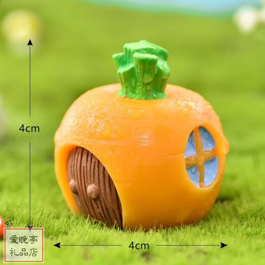 微景观树脂  小兔子小摆件 迷你动物盆景多肉装饰可爱 桌面摆件 萝卜