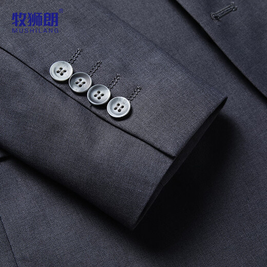 Mushilang suit men's four seasons slim professional business formal top men's casual suit jacket single suit men's clothing