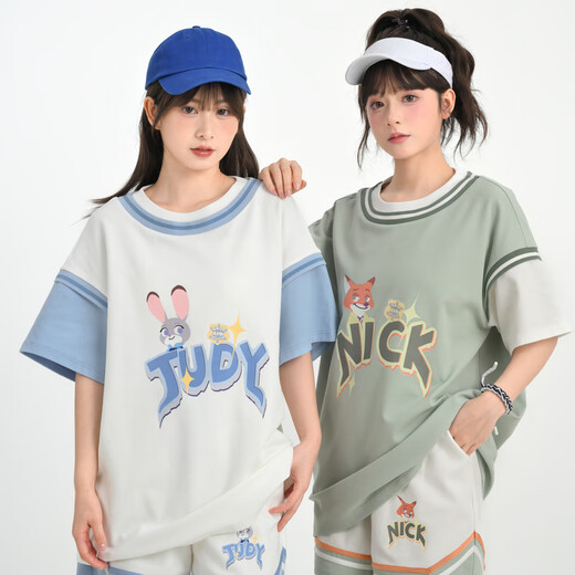Mori Girl Tribe Casual Sports Girl T-shirt Shorts Two-piece Fashion Suit New Original Summer Girlfriend White Shorts (Single Piece) Single Piece S