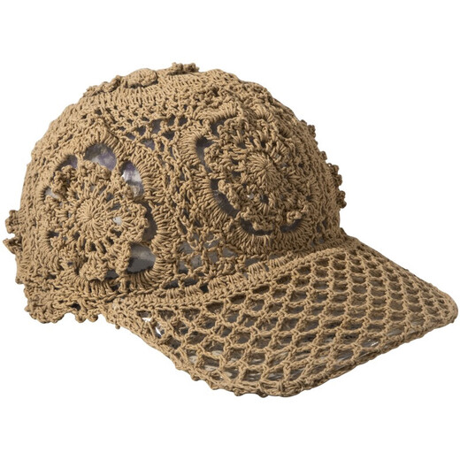 NZTK Baseball Cap Women's Summer Thin Hollow-Anschlusse für Frauen Sommer vielseitiger Strickhut modische und modische MT684 Gray 55-60 cm