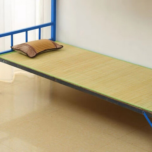 Autumn silk summer single-person green cool mat dormitory mat original color bamboo mat width 85 cm * length 180 cm QZB24