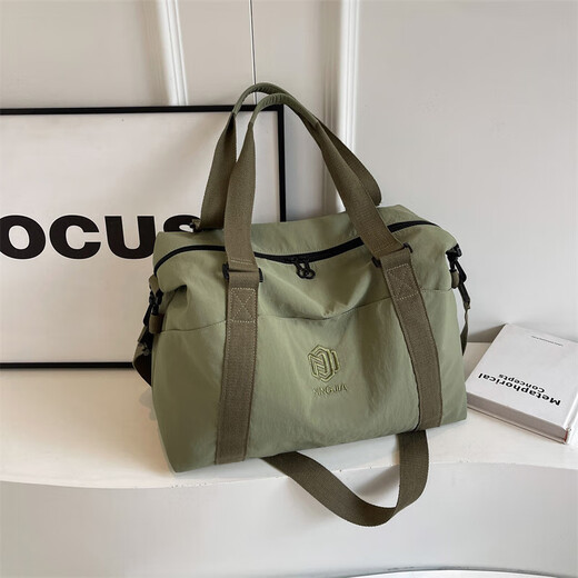 酷奇袋鼠短途旅行包女轻便瑜伽健身包小女士出行便携飞机包出差旅游行李包 灰色