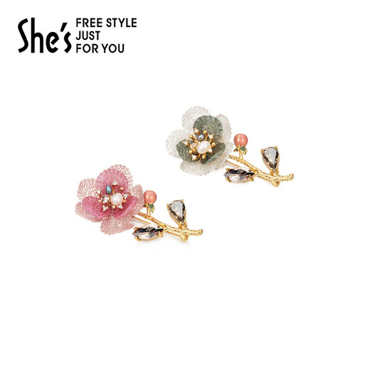 She s Akiko camellia brooch women's shirt corsage exquisite pin birthday gift for girlfriend