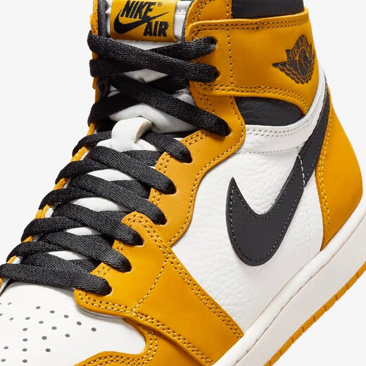 NIKE耐克Air Jordan 1 High AJ1黑白黄 男子高帮休闲板鞋 DZ5485-701 43