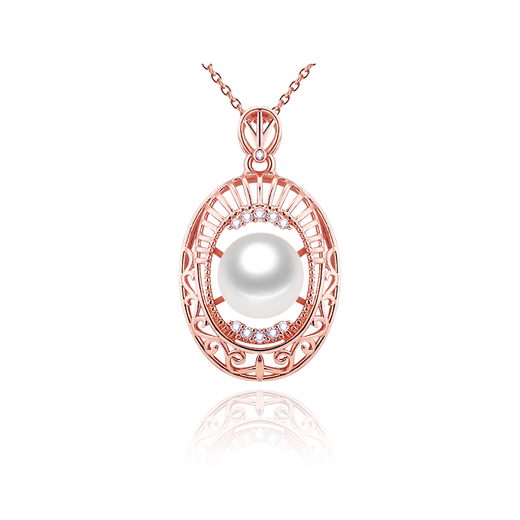 OLIVEIRA Freshwater Pearl Pendant C1-1073 Emerald Gold Garland Emerald Gold Garland