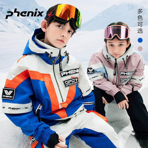 Phenix SP27 Série Children's Ski Swelover Pillover imperméable Outdoor Professional Single and Double Snowboard Set 南 Bleu 150