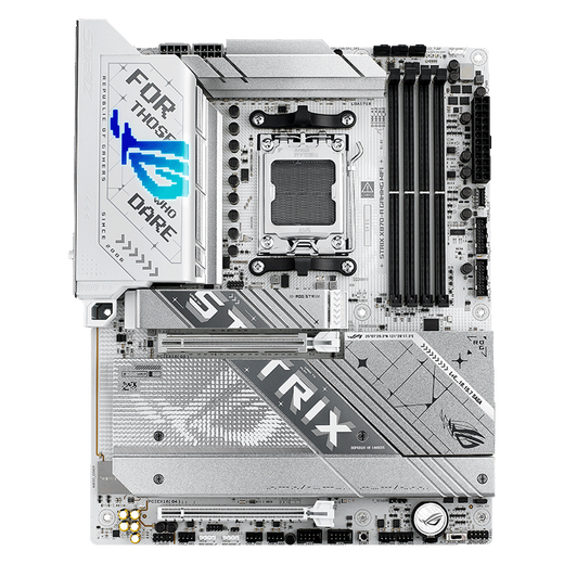 ROG STRIX X870-A Gaming Wifi Snow soplando la placa base soporta CPU 9700X 9900X 9950X 9800X3D (AMD x870/socket AM5) [Snow Blowing Footboard] X870-A