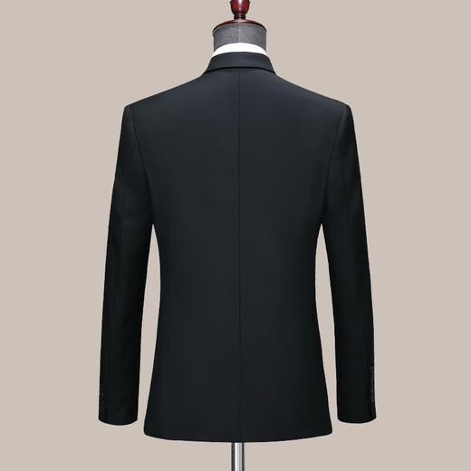 Hengyuanxiang High-end Wool Suit Men's Suit Jacket Autumn and Winter Business Suit Suit Men's Wedding Dress Formal Workwear Navy Two Buttons Bilateral Slits