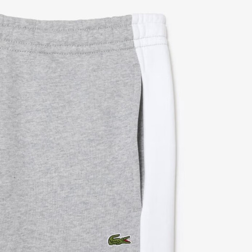 Crocodile (LACOSTE) tennis pants outdoor jogging pants French Paris color matching pants men's sweatpants sweatpants XH1300 Light Blue /N B / White XXS