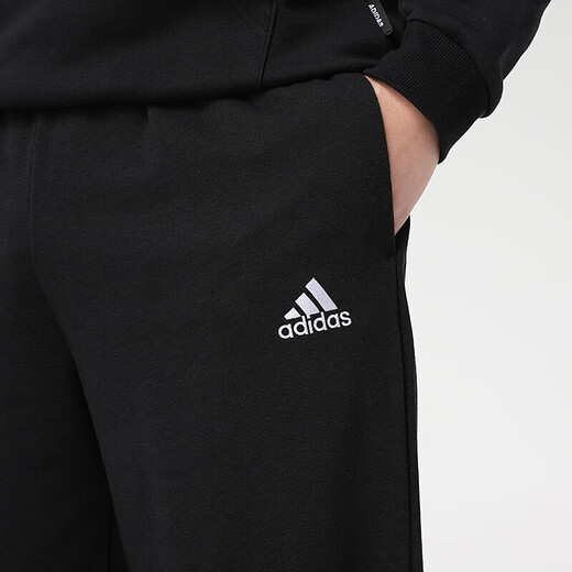 Pantalones adidas adidas para hombres otoño nuevos pantalones deportivos que corren fitness pantalones casuales de punto de punto más pantalones calientes de terciopelo gk9273 tejido de punta recta Terry xl