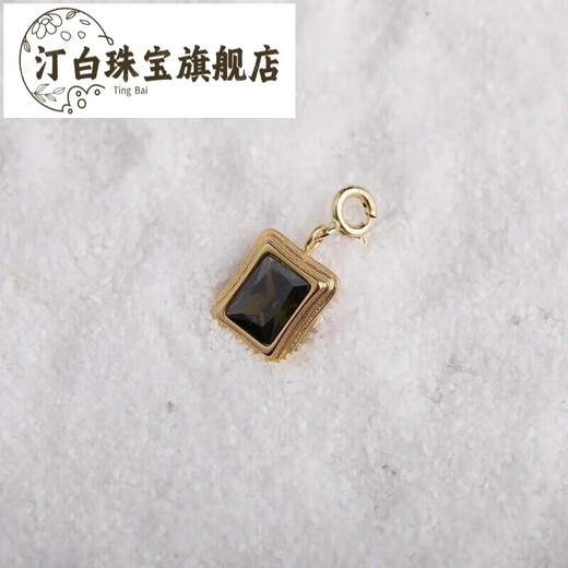 Tingbai Old Phoenix Gold Store Style Pendant Baby Pearl Clavicle Chain Accessories Drop 14K Gold Injection Retro Color Preservation Cute Cross