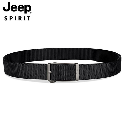 JEEP SPIRITJEEP Jeep belt men's canvas belt automatic buckle toothless simple wear-resistant brand belt military training belt