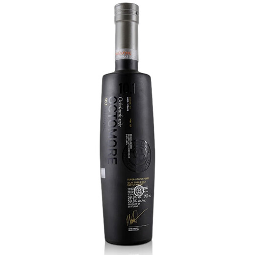 Bruichladdich foreign wine Scottish single malt whiskey super heavy peat flavor Peat monster limited edition No. 10.1