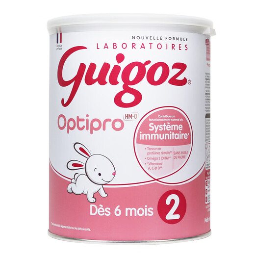 古戈氏（guigoz）法国原罐进口配方牛奶奶粉婴幼儿奶粉宝宝奶粉 Guigoz古戈氏奶粉标准2段900g