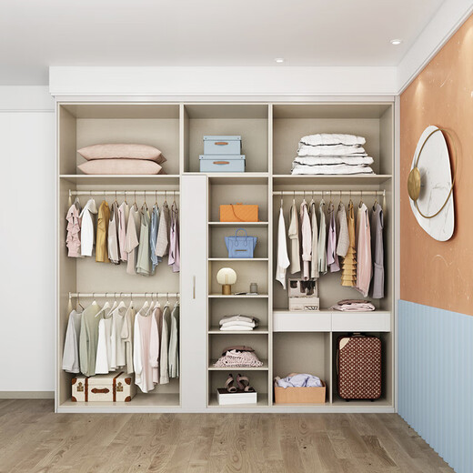 Sophia Customized Wardrobe Whole House Home Customized Integral Wardrobe Customized Sliding Door Bedroom Furniture Customized Gold (Specific price is based on the design plan, please contact customer service for details)