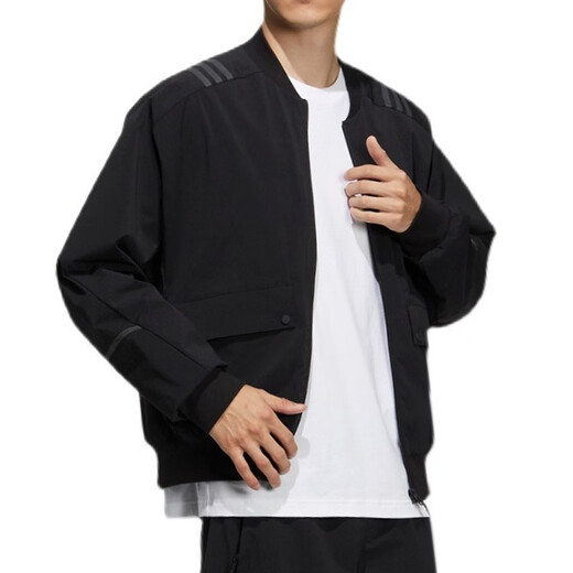 
Adidas men's clothing 2022 autumn and winter new black stand collar woven windproof and warm jacket jacket versatile top men H40231 H40231 M