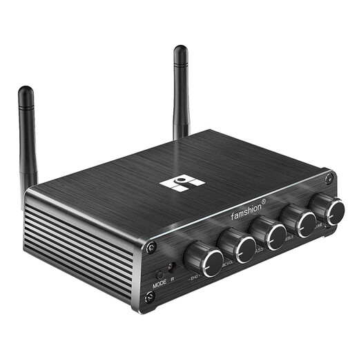 Fansheng FAMSHION fever-grade lossless Bluetooth audio receiver adapter 5.2 player U disk microphone old power amplifier audio speaker conversion adapter HIFI host + remote control