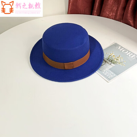 Tishulan automne et hiver plateau plateau en laine de laine femelle femelle britannique célébrité polyvalente courte courte chaude haut chapeau de scène performance jazz hat hat manche noir