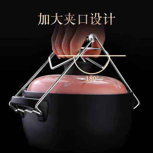 304 stainless steel anti-scalding bowl clamp, steamed vegetable clamp, plate clamp, bowl clamp, kitchen anti-slip Taishan clamp, 304 steel extra thick version