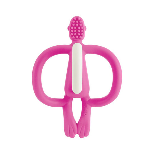 MATCHSTICK MONKEY British Match Monkey Oral Teether Antibacterial Silicone Baby Soothing Chews Light Blue with Final Payment 1 Pack + 8 Gifts