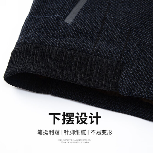 Baocai Sheep daddy chenille woolen coat men's autumn and winter velvet thickened cotton jacket middle-aged and elderly cotton-padded jackets