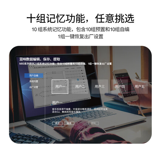 沸斯（FROSS）M80家庭ktv混响器 专业卡拉ok前级效果器 家庭影院5.1/7.1解码器 9.2+4全景声 防啸叫音频处理器 5.1/7.1数字解码KTV效果器