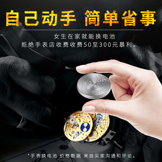 瑞纳达（RENATA） 飞亚达原装手表电池G/L236 198 258女290男石英进口纽扣电子更换 2粒 电池型号不确定拍我先发【撬刀】工具后补电池