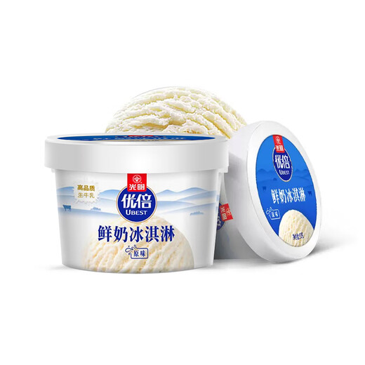 Guangming Brand Excellent Milk Ice Cream (Original/Longjing Flavor) 90g*4 cups Ice cream with high quality milk added