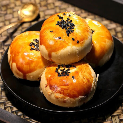 Yideli Snow Mei Niang Egg Yolk Pastry Bread Whole Box Breakfast Healthy Internet Celebrity Snacks Snacks Snacks Red Bean Egg Yolk Pastry 80 Packs 1600g