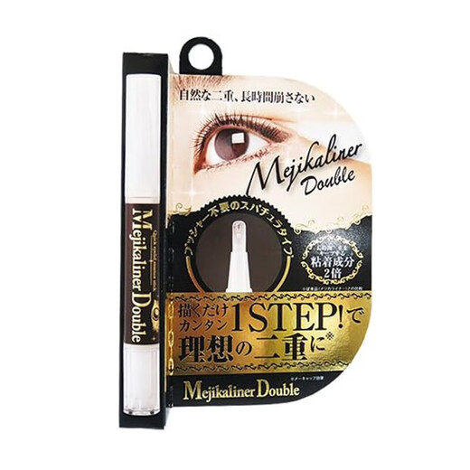 Natural and organic makeup JD Logistics Japan Direct Mail Mejikaliner Double Eyelid Setting Cream Glue Quick-drying Large Eye Invisible Black Enhanced Puffy Eye Suitable for 2ml