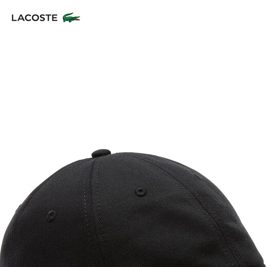 LACOSTE French crocodile men's and women's same style 25 autumn solid color logo print baseball cap peaked cap|RK0440 031/black one size TU