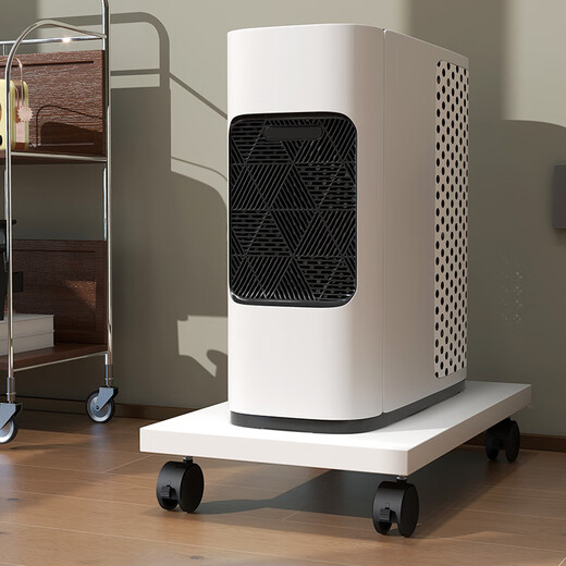 Yamele computer host bracket with pulley movable chassis base chassis bracket home office main rack computer tray