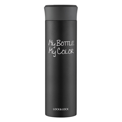 LocknLock colorful thermos cup for male and female students, business portable thermos cup 390ml black LHC4015BLK