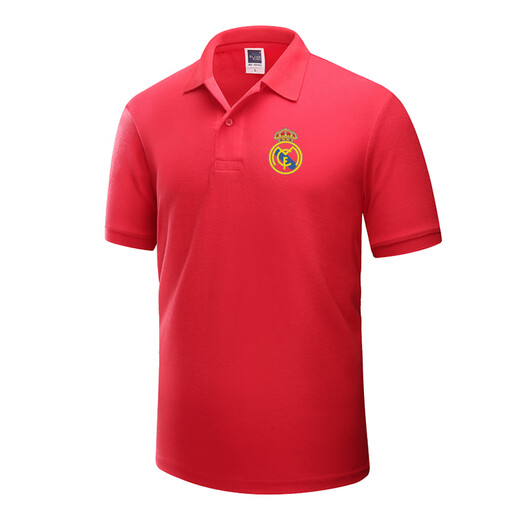 乐漫咪并力马德里西甲皇马训练队服男装Polo衫Realadrid短袖T恤夏足球 白色 xxxl