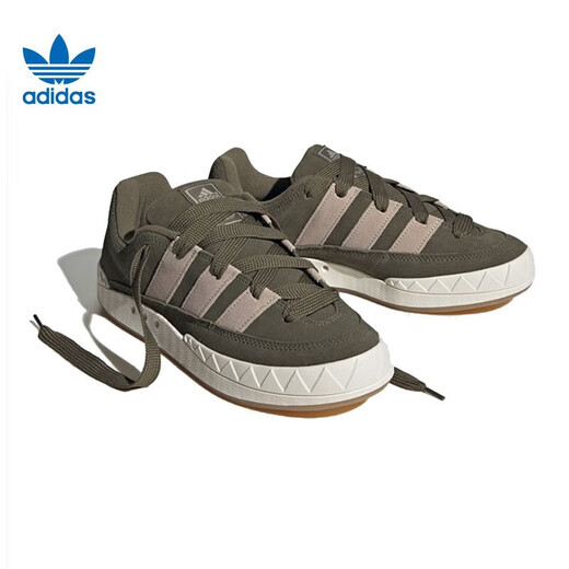 阿迪达斯（adidas）三叶草男女同款板鞋2025夏季新款ADIMATIC经典复古低帮运动鞋休闲 IE9864橄榄绿 39 (240mm)