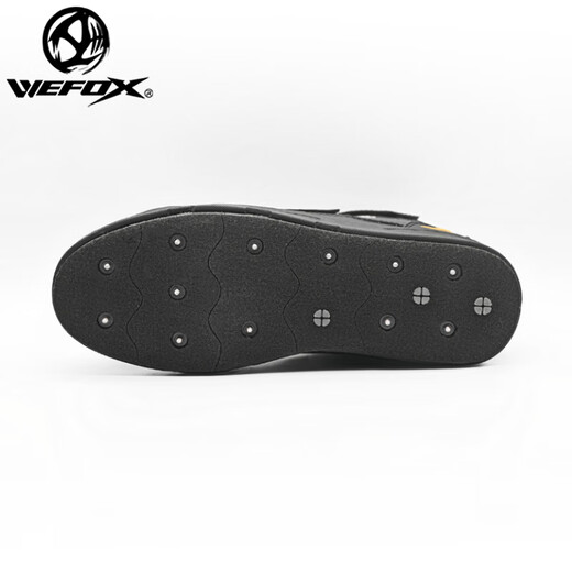 WEFOX Weihu Peking Reef Shoes Waterproof Replaceable Sole Rock Fishing Shoes Non-slip and Wear-Resistant Felt Sole Outdoor Sea Fishing Shoes Replaceable Sole Rock Fishing Shoes WDX_1088 Black Gold One Size 42