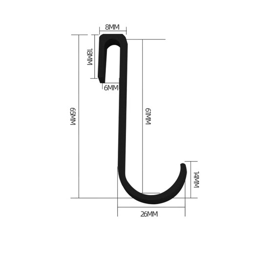 Xiaodeng bathroom kitchen bathroom s hook towel metal single hook removable hanging rod storage HFH black 5 pieces