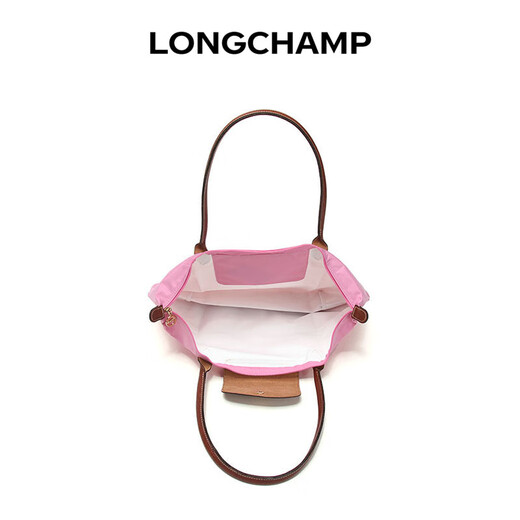 Longchamp women's LE PLIAGE ORIGINAL series large pink long handle foldable dumpling bag