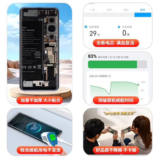 Original Red Magic 6Spro Batterie Red Magic 5G5S Mobiltelefon Ersatz Red Magic 3/6r Red Magic 7pro Nubiaz Red Magic 7-7SNX679J-S Akku Batterie