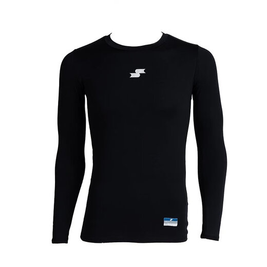 SSK Baseball [Sports Lining] Tight-fitting quick-drying bottoming shirt men's long-sleeved baseball game training professional breathable quick-drying black O size