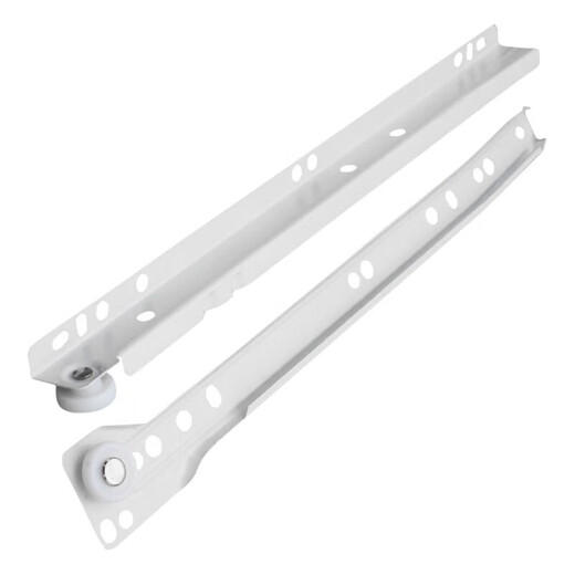 Jingulao KCAA-695 Sound Gleitschiene Roller Zweifache Büroschreiberschublade Tastaturpalette Zwei-Abschnitten-Schienenschienenwandschrank Gleitschiene 14 Zoll (2 Paare und 4 Stücke)