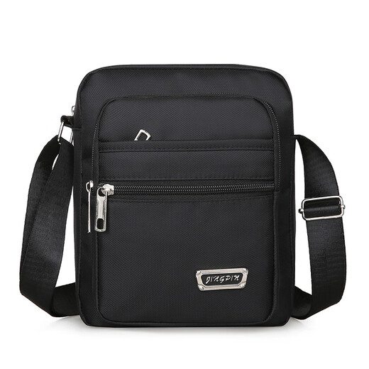 Rott Eddy Men's Business Casual Bag Sac pour hommes Loissine Sac à épaule Oxford Tissu petit sac à dos pour hommes de loisirs de la sac de loisirs [Square-Pull Style] + [YZ3519 Black]