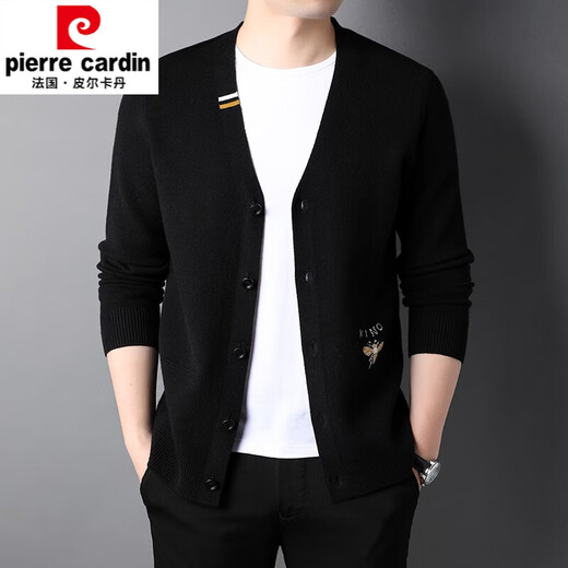 Pierre Cardin (Pierre Cardin) Hair V-Neck Cardigan Men's Automne NOUVEAU PULAT TRICHÉE HIVER Moyen d'âge moyen et âgé de papa de coiffure pour hommes Green 180 / 92A2XL Recommandé 155-170Jin [Jin est égal à 0,5 kg]