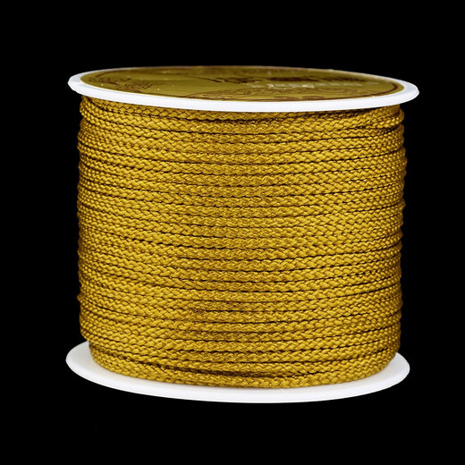 Vina Silk Play Thread Bracelet String 108 Buddha Beads Thread Handmade Braided Thread Threading Beads Thread Bracelet Bead Thread Wei-Mambo Rope 1.0 (Brown)/Roll