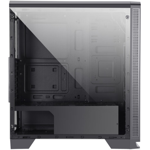 Segotep Guangyun 7plus black chassis (full side see-through design/240 cold row/ATX large board position/independent power supply compartment/U3 backline e-sports game chassis)